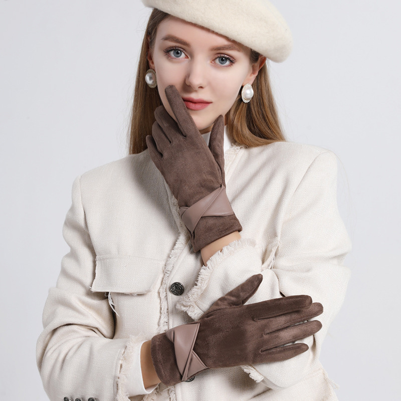 Leather Driving Glove - 1 paio di guanti in pelle