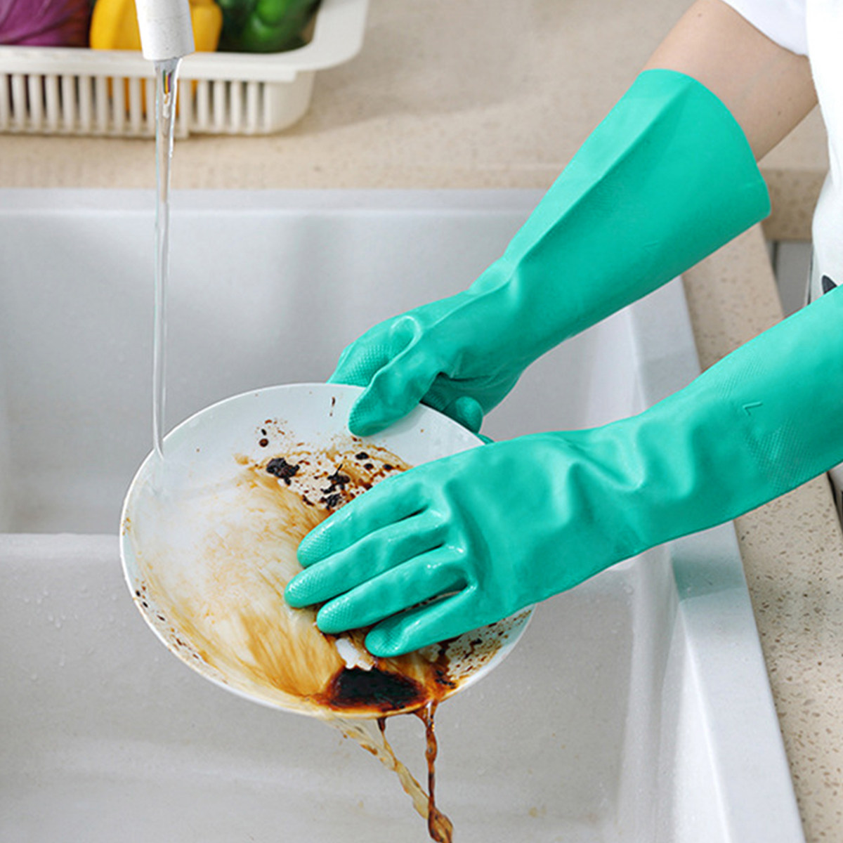 1 Paio di Guanti Impermeabili  - Dish Glove Rubber recensione e prezzo