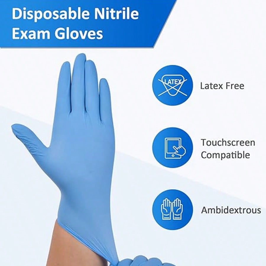 100 pezzi di guanti monouso in - Rubber Glove Cleaning recensione e prezzo
